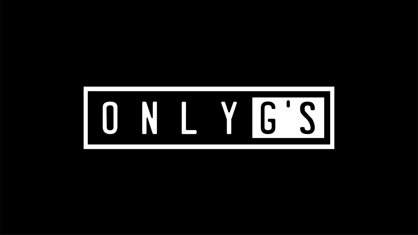 ONLY G'S LOGO STICKER